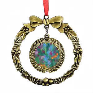 English Garden Christmas Wreaths Pendant