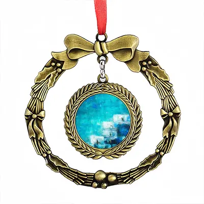 Afternoon Swim Christmas Wreaths Pendant