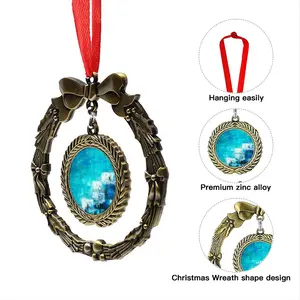 Afternoon Swim Christmas Wreaths Pendant