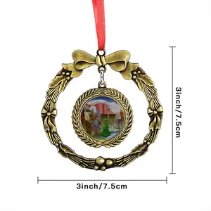 Along The Border Of Dream Christmas Wreaths Pendant