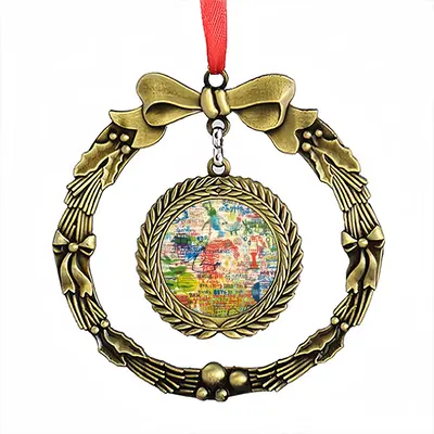 Artjpg Christmas Wreaths Pendant