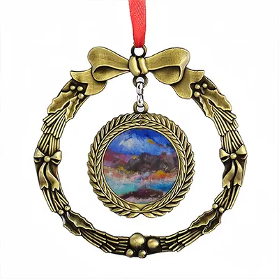 Mixing Skies Christmas Wreaths Pendant