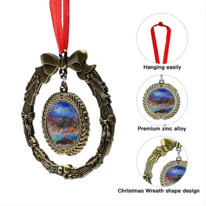 Mixing Skies Christmas Wreaths Pendant