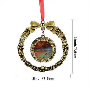 Beaches Of Light And Dark Christmas Wreaths Pendant