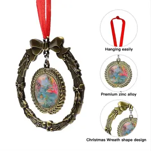 Alligator In Plastic River Christmas Wreaths Pendant