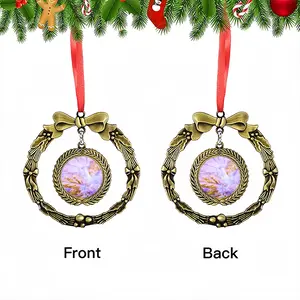 Winged Booby Christmas Wreaths Pendant