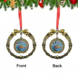 Distracted Christmas Wreaths Pendant