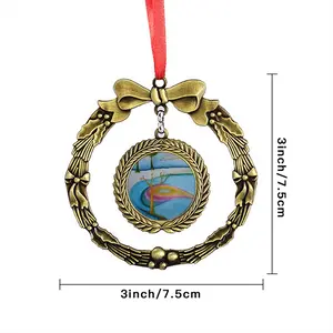 Distracted Christmas Wreaths Pendant