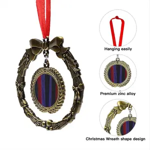 Heavy Fabric Christmas Wreaths Pendant