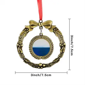 Untitled R Christmas Wreaths Pendant