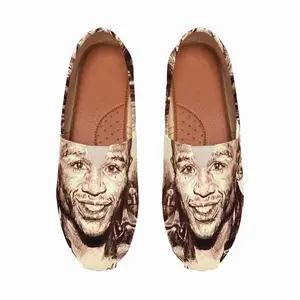 Men Floyd Mayweather Jr Portrait Flat Shoes