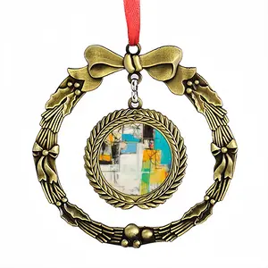 South Dakota Christmas Wreaths Pendant