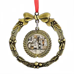 Emergency Optimism (Collage) Christmas Wreaths Pendant