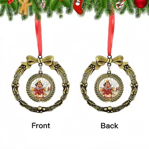 Chain Smoker Christmas Wreaths Pendant