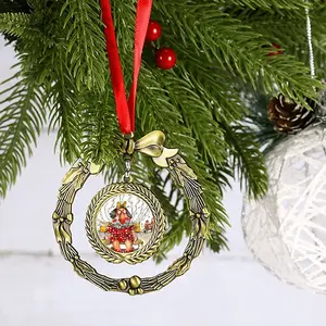 Chain Smoker Christmas Wreaths Pendant