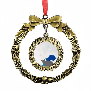 Meal Christmas Wreaths Pendant