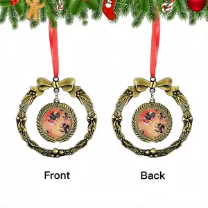 Bumblebees Christmas Wreaths Pendant