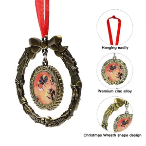 Bumblebees Christmas Wreaths Pendant