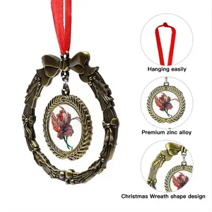 Little Red Elf Christmas Wreaths Pendant