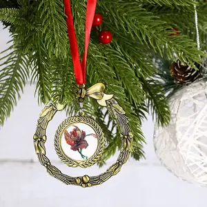 Little Red Elf Christmas Wreaths Pendant