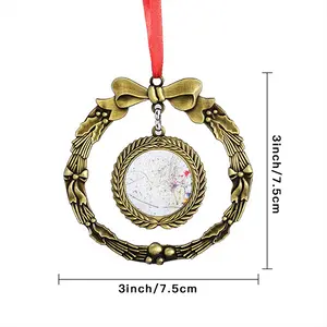 #18% Gray Plus Color Christmas Wreaths Pendant