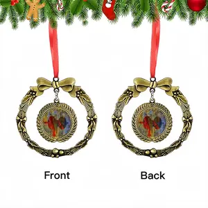 American Girl Power Christmas Wreaths Pendant