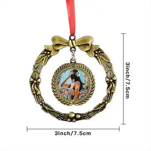 At The Beach Christmas Wreaths Pendant