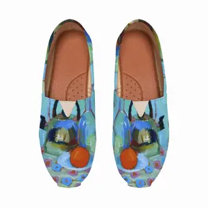 Men Orange Flat Shoes