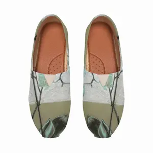 Men White Orchid Flat Shoes