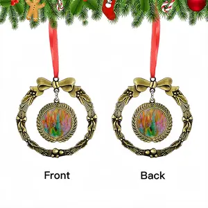 Alchemical Symbols Christmas Wreaths Pendant