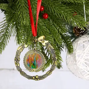 Alchemical Symbols Christmas Wreaths Pendant