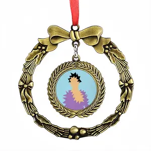 Woman Christmas Wreaths Pendant