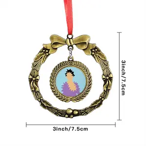 Woman Christmas Wreaths Pendant