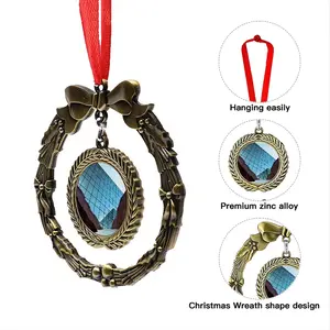 Wedge Christmas Wreaths Pendant