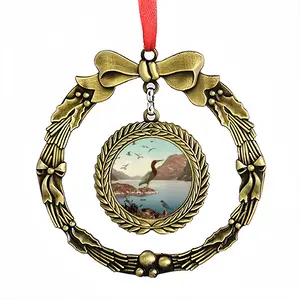 Bird Sanctuary Christmas Wreaths Pendant