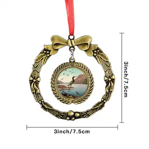 Bird Sanctuary Christmas Wreaths Pendant