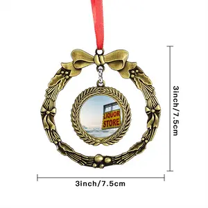 Liquor Store Christmas Wreaths Pendant