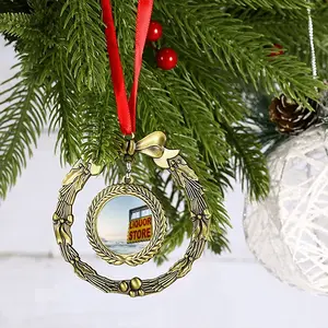 Liquor Store Christmas Wreaths Pendant