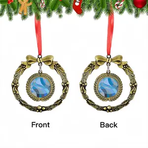 Swimming Pool Christmas Wreaths Pendant