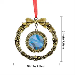 Swimming Pool Christmas Wreaths Pendant