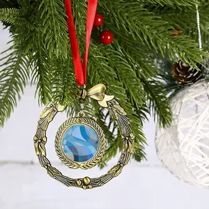 Swimming Pool Christmas Wreaths Pendant