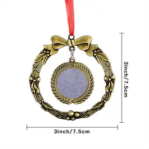 Colorful Christmas Wreaths Pendant