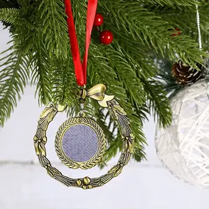 Colorful Christmas Wreaths Pendant