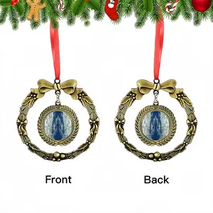 Cloudy With A Chance Of Vishnu Christmas Wreaths Pendant