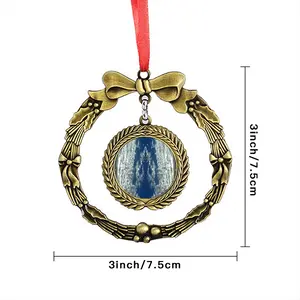 Cloudy With A Chance Of Vishnu Christmas Wreaths Pendant