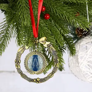 Cloudy With A Chance Of Vishnu Christmas Wreaths Pendant