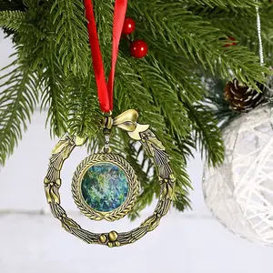 Olive Trees At Dusk Christmas Wreaths Pendant