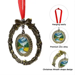 Beauty Of Lake Christmas Wreaths Pendant