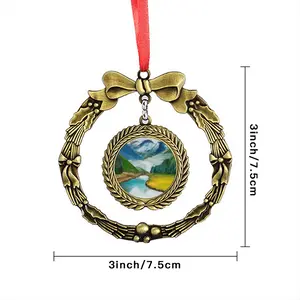 Beauty Of Lake Christmas Wreaths Pendant