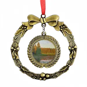 Quiet Evening Christmas Wreaths Pendant